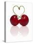 Pair of Cherries Forming a Heart-Kröger & Gross-Stretched Canvas