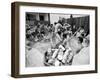 Pair of Couples "Chicken Fighting" in a Crowded Jacuzzi Pool During a Beer Fueled Party-Arthur Schatz-Framed Photographic Print