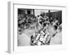 Pair of Couples "Chicken Fighting" in a Crowded Jacuzzi Pool During a Beer Fueled Party-Arthur Schatz-Framed Photographic Print