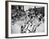 Pair of Couples "Chicken Fighting" in a Crowded Jacuzzi Pool During a Beer Fueled Party-Arthur Schatz-Framed Photographic Print