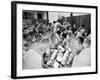 Pair of Couples "Chicken Fighting" in a Crowded Jacuzzi Pool During a Beer Fueled Party-Arthur Schatz-Framed Photographic Print