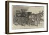 Pair of Donkeys in Harness Exhibited by Miss Burdett Coutts at the Mule and Donkey Show in the Agri-Harden Sidney Melville-Framed Giclee Print