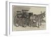 Pair of Donkeys in Harness Exhibited by Miss Burdett Coutts at the Mule and Donkey Show in the Agri-Harden Sidney Melville-Framed Giclee Print