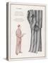 Pair of Elegant Striped Pyjamas and a Man Shown Modelling Them-null-Stretched Canvas