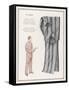 Pair of Elegant Striped Pyjamas and a Man Shown Modelling Them-null-Framed Stretched Canvas