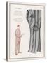 Pair of Elegant Striped Pyjamas and a Man Shown Modelling Them-null-Stretched Canvas