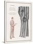 Pair of Elegant Striped Pyjamas and a Man Shown Modelling Them-null-Stretched Canvas