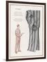 Pair of Elegant Striped Pyjamas and a Man Shown Modelling Them-null-Framed Photographic Print