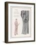 Pair of Elegant Striped Pyjamas and a Man Shown Modelling Them-null-Framed Photographic Print