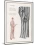 Pair of Elegant Striped Pyjamas and a Man Shown Modelling Them-null-Mounted Photographic Print