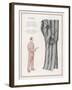 Pair of Elegant Striped Pyjamas and a Man Shown Modelling Them-null-Framed Photographic Print