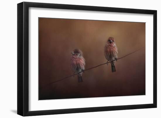 Pair of Finches-Jai Johnson-Framed Giclee Print