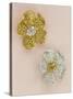 Pair of Flower-Head Brooches-null-Stretched Canvas