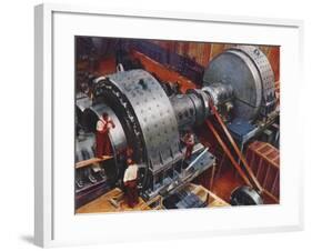 Pair of giant motors, 1938-Unknown-Framed Giclee Print