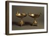 Pair of Gilded Silver Cakestands with Mythological Decoration-Albert Maignan-Framed Premium Giclee Print