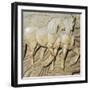 Pair of Horses, Detail from Chariot of Moon-Agostino Di Duccio-Framed Giclee Print