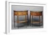 Pair of Louis XVI Style Crescent Shaped Console Tables, France-null-Framed Giclee Print