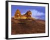 Pair of Male African Lions at Dawn-Joe McDonald-Framed Photographic Print