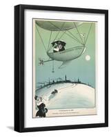 Pair of Newly-Weds Setting off for Their Honeymoon-Paul Fischer-Framed Art Print