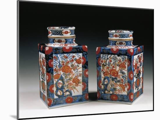 Pair of Porcelain Vases-null-Mounted Giclee Print