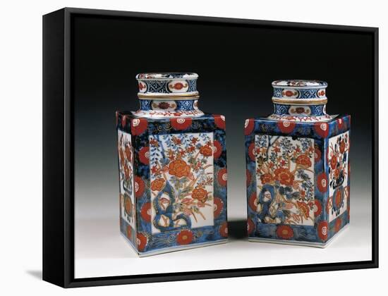 Pair of Porcelain Vases-null-Framed Stretched Canvas