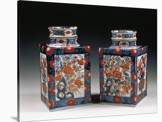 Pair of Porcelain Vases-null-Stretched Canvas