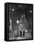 Pair of Prostitutes Descending Stairs after Dark in Montmartre-Alfred Eisenstaedt-Framed Stretched Canvas