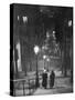 Pair of Prostitutes Descending Stairs after Dark in Montmartre-Alfred Eisenstaedt-Stretched Canvas