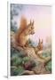 Pair of Red Squirrels on a Scottish Pine-Carl Donner-Framed Giclee Print