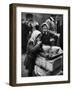 Pair of Russian Children Having a Meal of Molasses Bread and Coffee in a Displaced Persons Camp-null-Framed Photographic Print