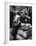 Pair of Russian Children Having a Meal of Molasses Bread and Coffee in a Displaced Persons Camp-null-Framed Photographic Print