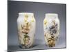 Pair of Vases Decorated with Impressionist-Style Patterns-Eugene Schopin-Mounted Giclee Print