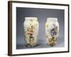 Pair of Vases Decorated with Impressionist-Style Patterns-Eugene Schopin-Framed Giclee Print