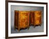 Pair of Venetian Bedside Tables, Spruce with Rosewood Veneer Finish and Maple Threads, Ca 1770-null-Framed Giclee Print