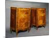 Pair of Venetian Bedside Tables, Spruce with Rosewood Veneer Finish and Maple Threads, Ca 1770-null-Mounted Giclee Print