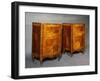 Pair of Venetian Bedside Tables, Spruce with Rosewood Veneer Finish and Maple Threads, Ca 1770-null-Framed Giclee Print