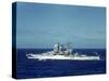 Pair of Warships under Way During Us Navy Manuevers Off Hawaii-Carl Mydans-Stretched Canvas