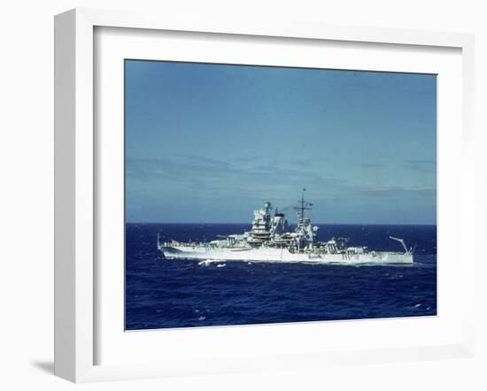 Pair of Warships under Way During Us Navy Manuevers Off Hawaii-Carl Mydans-Framed Photographic Print