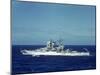 Pair of Warships under Way During Us Navy Manuevers Off Hawaii-Carl Mydans-Mounted Photographic Print