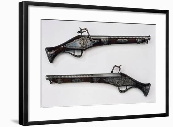 Pair of Wheellock Pistols, 1639, Made for Louis XIII of France-null-Framed Giclee Print
