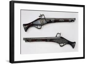 Pair of Wheellock Pistols, 1639, Made for Louis XIII of France-null-Framed Giclee Print