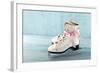 Pair Of White Women'S Ice Skates-Anna-Mari West-Framed Art Print