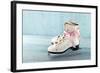 Pair Of White Women'S Ice Skates-Anna-Mari West-Framed Art Print