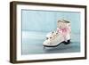 Pair Of White Women'S Ice Skates-Anna-Mari West-Framed Art Print