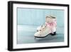 Pair Of White Women'S Ice Skates-Anna-Mari West-Framed Art Print