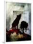 Pair of Wolves-LightBoxJournal-Framed Giclee Print