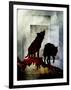 Pair of Wolves-LightBoxJournal-Framed Giclee Print