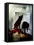 Pair of Wolves-LightBoxJournal-Framed Stretched Canvas