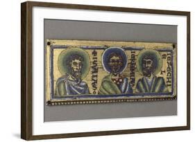 Paire de plaques : les prophètes Isaïe, Jérémie et Ezéchiel, Salomon, David, Jessé-null-Framed Giclee Print