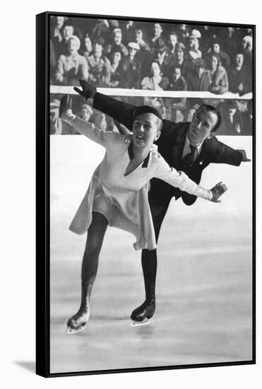 Pairs Figure Skating, Winter Olympic Games, Garmisch-Partenkirchen, Germany, 1936-null-Framed Stretched Canvas